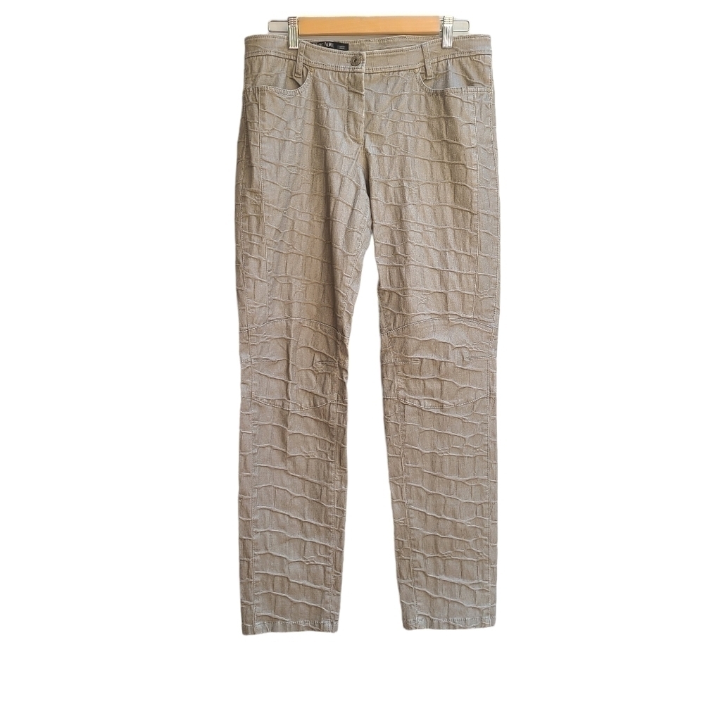 Marc Aurel Reptile Textured Pants - Picture 2 of 12